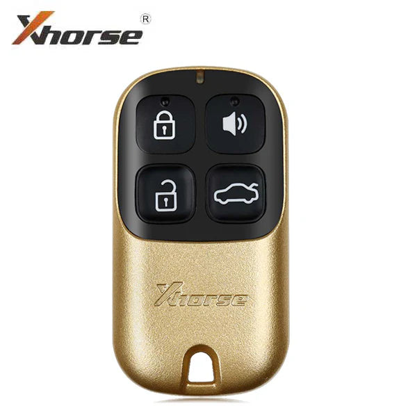 Xhorse - XKXH02EN - Gold 4-Button Universal Remote Key – Wired, Model Xhorse - XKXH02EN - Gold 4-Button Universal Remote Key – Wired, Model